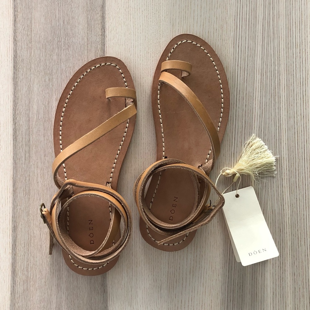 Dôen Leather Strap Rio Sandal NWT Size 40 USA 9.5/10